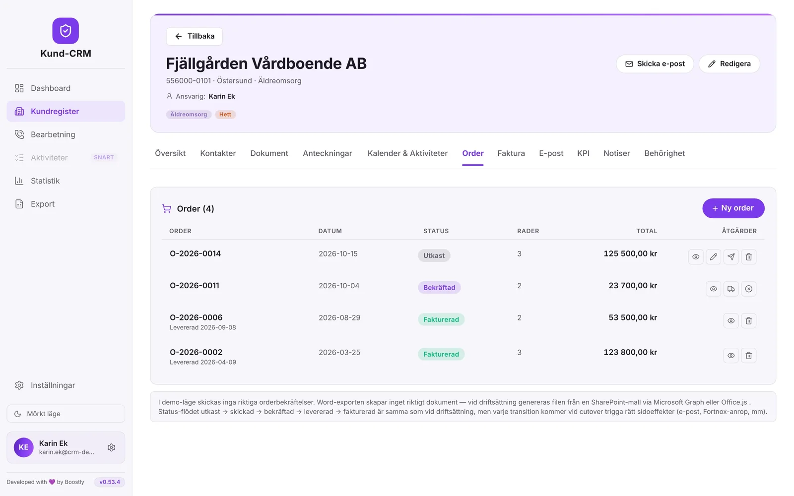 Från order till faktura utan att skriva om
