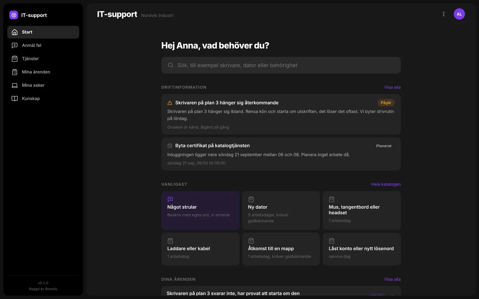 IT-support där medarbetaren löser det mesta själv