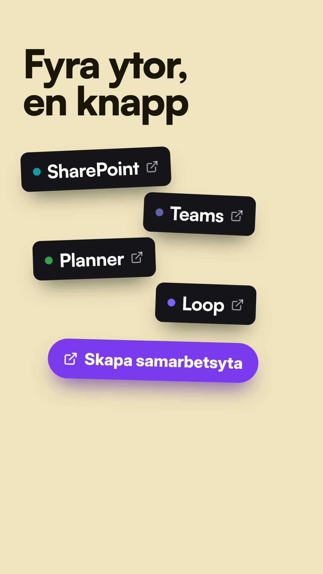Boostly - TeamGenerator: SharePoint, Teams, Planner och Loop från en knapp